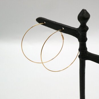 kpierce-067 フープピアスLL 45mm(薄金メッキ・ニッケルフリー)【1ペア】