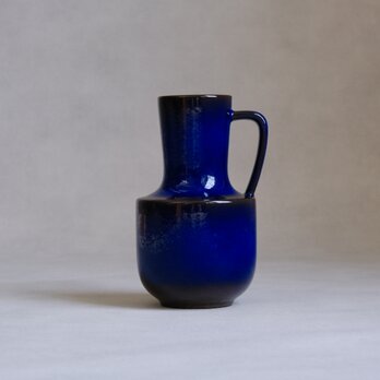 【Steuler】ドイツ製 / ヴィンテージ / 陶器花瓶 / ブルーブラック