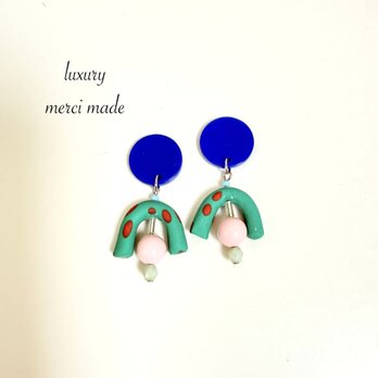 (一点物)   colorful plastic＋antique beads