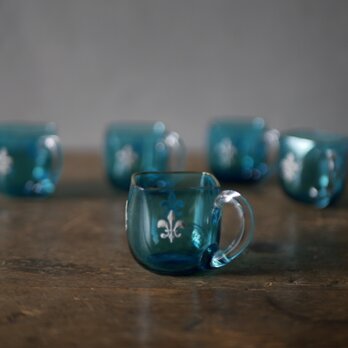 エナメルシリーズ　part.10　フルールドリスのカップ　フランスアンティーク　アンティークのある暮らし