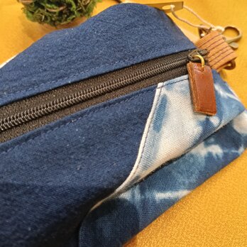藍染 リュックポシェット