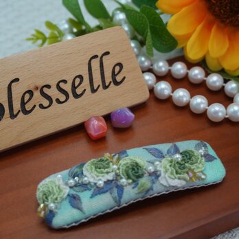 Blesselle FY春光に咲く、やさしい緑の花園ヘアクリップ