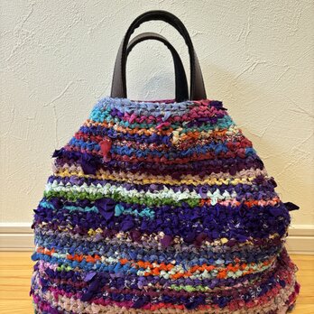 裂き編みバッグ