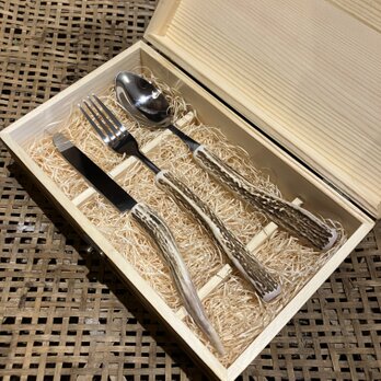 鹿の角　カトラリーセット