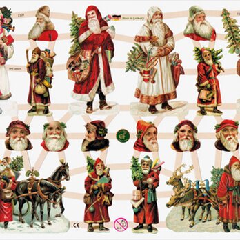 ドイツ製クロモス 小さなサンタクロース  ラメなし　DA-CHY056（Made in Germany)
