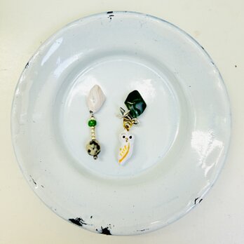 （一点もの）owl ＋Dalmatian jasper