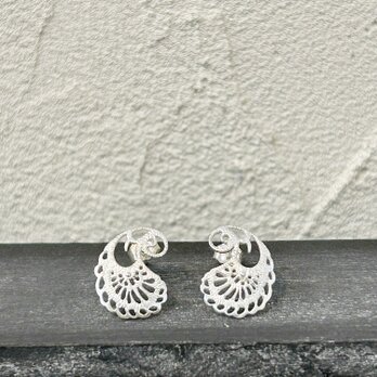 チビ ペイズリー ピアス silver【FP427】