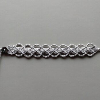 ブレスレット　アーチ　グレー