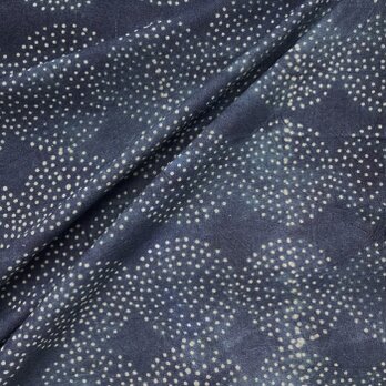 インド ブロックプリント生地 [50cm単位切売] アジュラック ドットサークル SA 水玉 IF0413