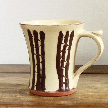 スリップウェアのマグカップ