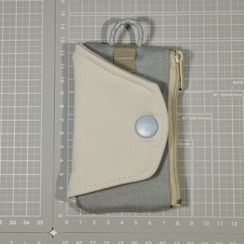 One Hand Key Card Case【Basic】　右利き用　ベージュ×グレー
