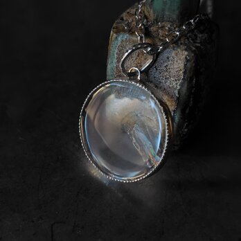 クォーツシルバーネックレス