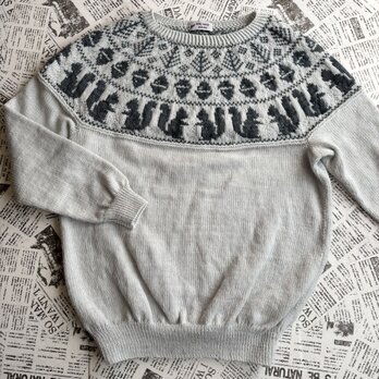 丸ヨークセーター　リス