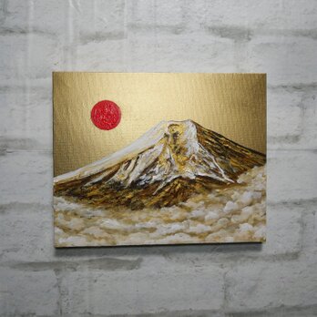 油絵【黄金富士】