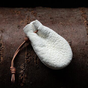 鹿革巾着　224815