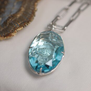 【一点もの】超大ぶりペンダント（Silver×ガラス　Ver. 人魚姫）