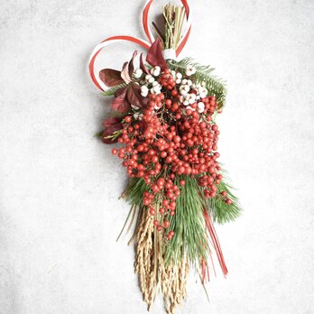 お正月飾り(松と南天)2