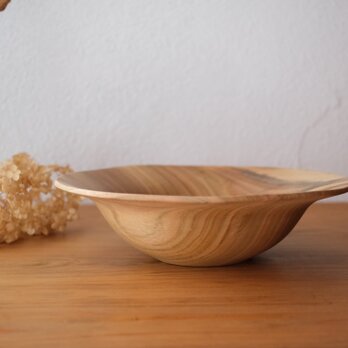 クスノキのオージーカーブボウル（26.5）②〈ガラスコーティング〉【v1863】