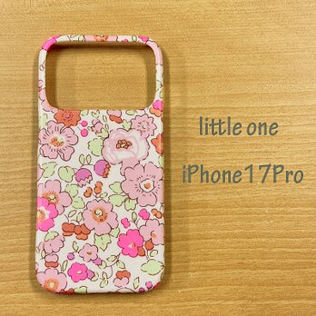 【リバティ生地】ベッツィピンクネオンピンク iPhone 17 Pro