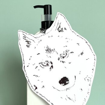 SAPI「日々の器」美濃焼ソープボトル(白)ーwolf tag set
