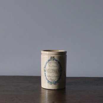 19世紀末 ジャムポット Luneville リュネヴィル 可能性  h13.5cm フランス アンティーク 0502443