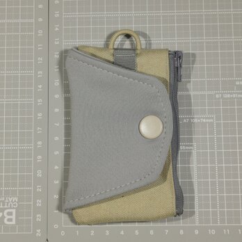 One Hand Key Card Case【Basic】　右利き用　グレー×ベージュ