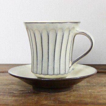 しのぎ手カップ＆ソーサー（透明）