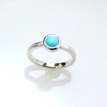 スリーピングビューティーターコイズリング　0.45ct