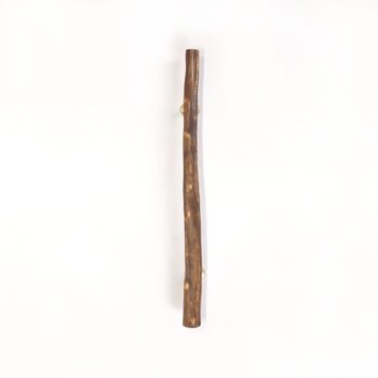 【温泉流木】まっすぐ少し平たい流木の柿渋塗りドアハンドル・手すり 木製 自然木 流木インテリア