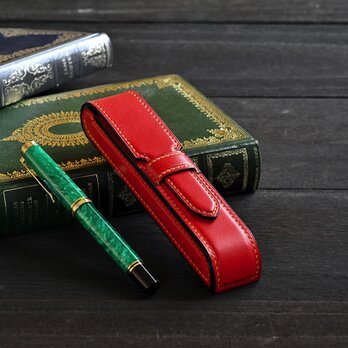 手縫いの一本挿し万年筆ケース