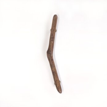 【温泉流木】くの字を描く流木の柿渋塗りドアハンドル・手すり 木製 自然木 流木インテリア