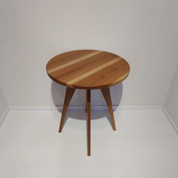 直径60㎝のラウンドテーブル（円卓）【現品】～ホオノキ（朴の木）～