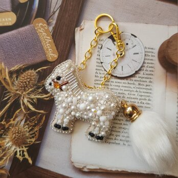 お馬さんのきらきらバッグチャーム