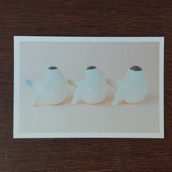 ポストカード(靴下はく子)