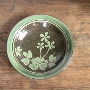 カタバミの小皿（織部）／オーダー可