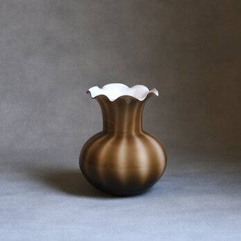 ドイツ製 / ヴィンテージ / ガラス花瓶 / ブラウン