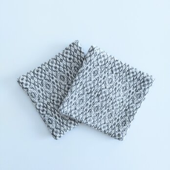 手織りコースター〈light gray〉