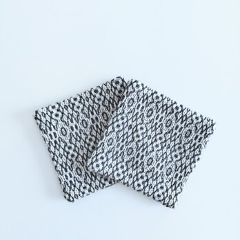 手織りコースター〈dark gray〉