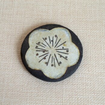 小皿 (銀彩 梅c-a)