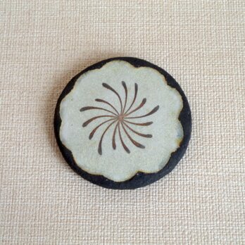 小皿 (銀彩 ねじり梅a-a)