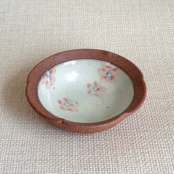 輪花小鉢 (紅梅c)