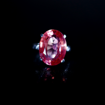 新作 ☆『Morganite』☆の世界でひとつの天然石リングsilver925