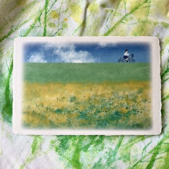 和紙の絵葉書『新しい日』