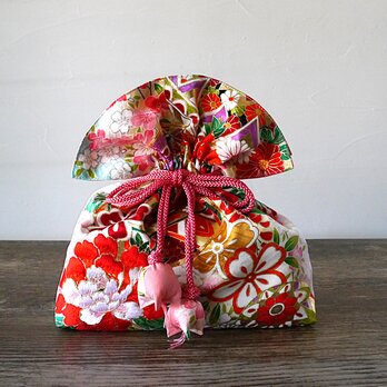 着物　絹　巾着　幸せを呼ぶFUGURO　プレミアム　