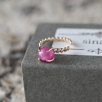 14kgf ルビーイヤーカフ（dot）【片耳】