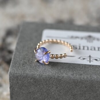 14kgf タンザナイトイヤーカフ（dot）【片耳】