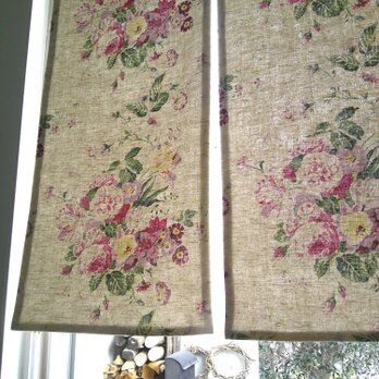 Roses×綿麻  小さめRunner＆Doily