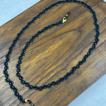 《エスプレッソ》「魅せる」タティングレースのグラスチェーン