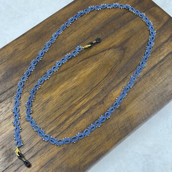 《カシス》「魅せる」タティングレースのグラスチェーン