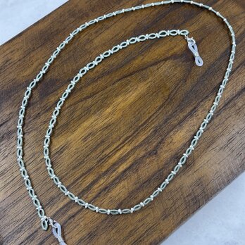 《ピスタチオ》「魅せる」タティングレースのグラスチェーン